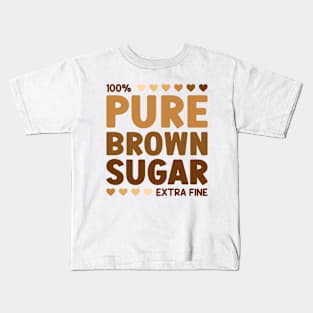 Pure Brown Sugar Extra Fine Kids T-Shirt